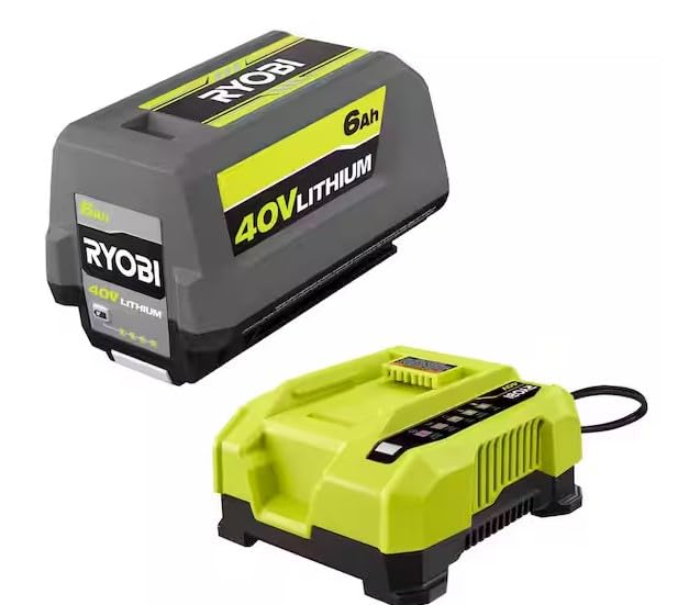 40V Lithium-ION 6.0 AH Battery and Rapid Charger F89716