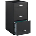 Charcoal Metal 3 Drawer Vertical Filing Cabinet G25734