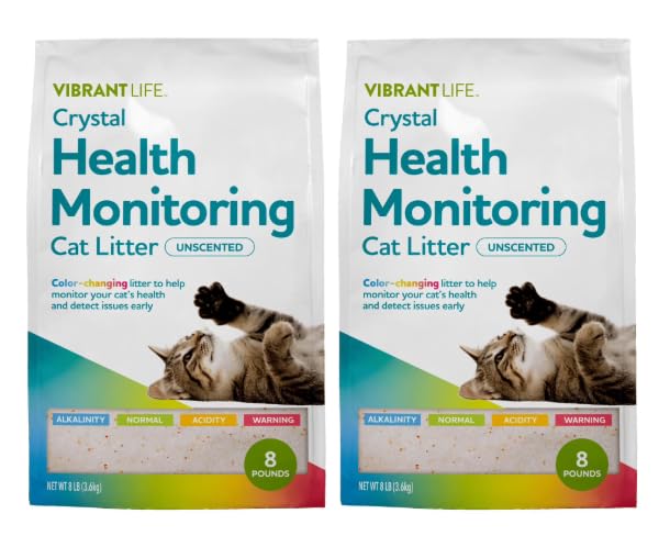 Crystal Health Monitoring Cat Litter 8 Lb 2pack E917