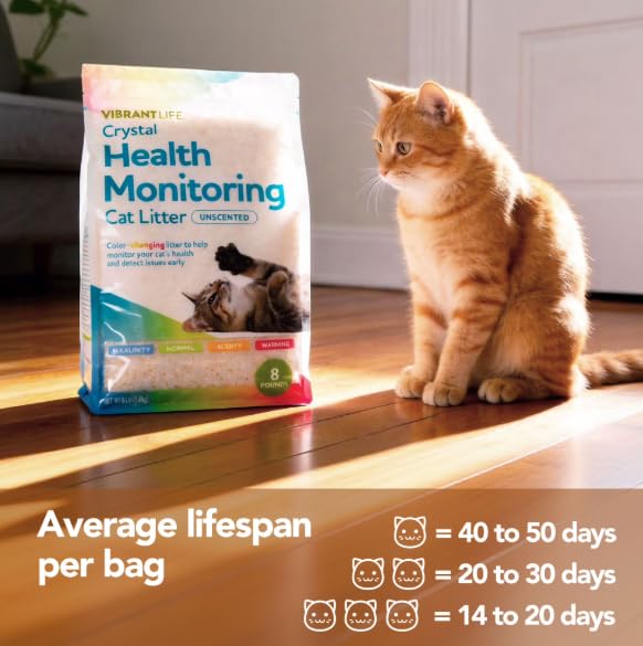 Crystal Health Monitoring Cat Litter 8 Lb 2pack E917