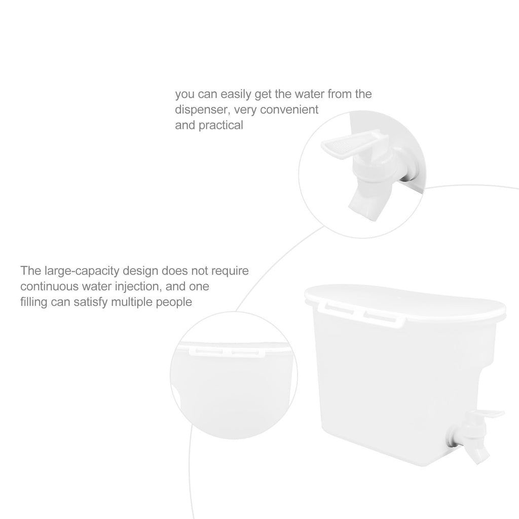 Water Jug with Faucet Large-capacity PP Pitcher O89870