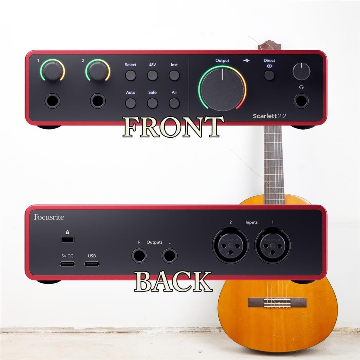 USB Audio Interface with Headphones and Microphone Cable B2979