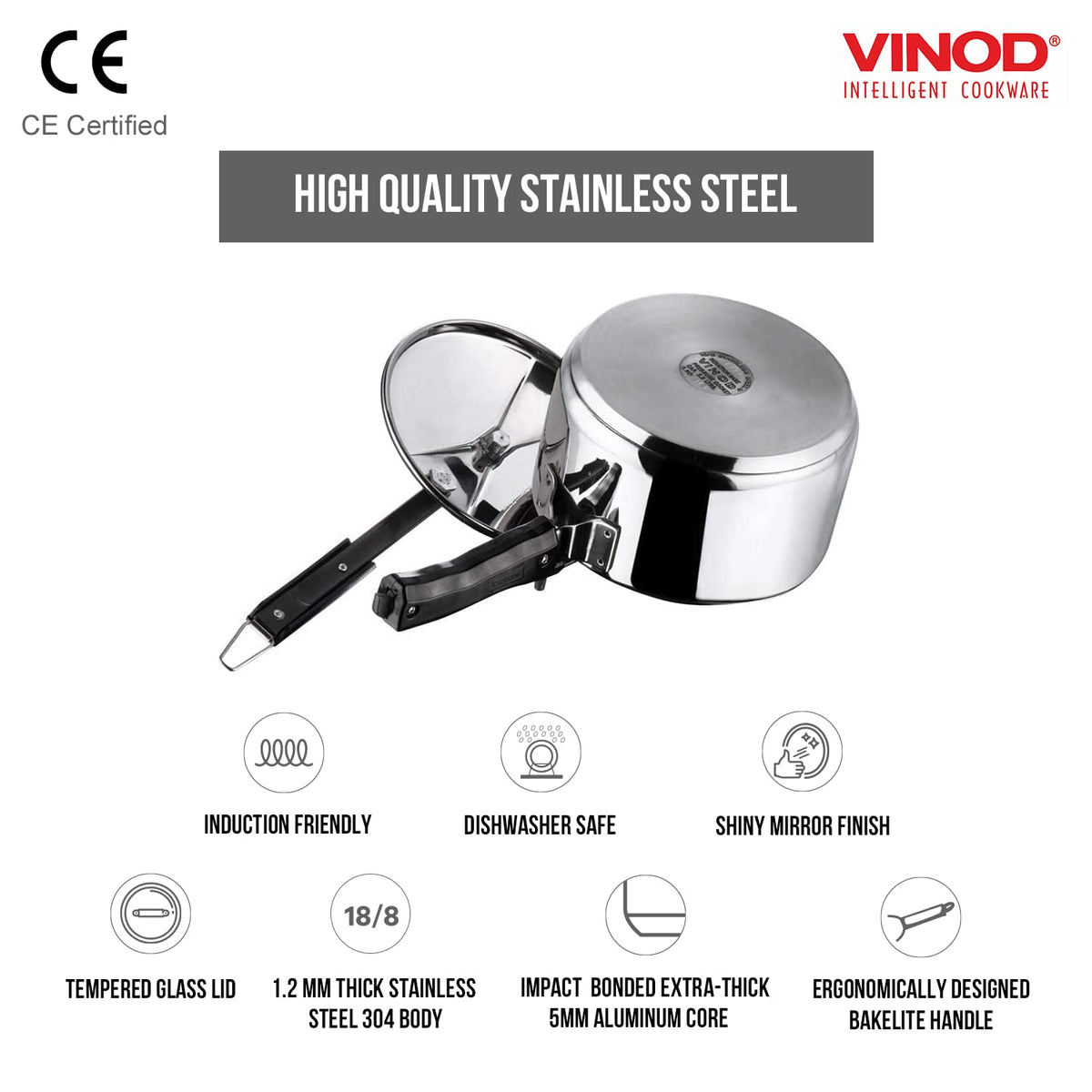 2 Liter Stainless Steel Pressure Cooker L3512