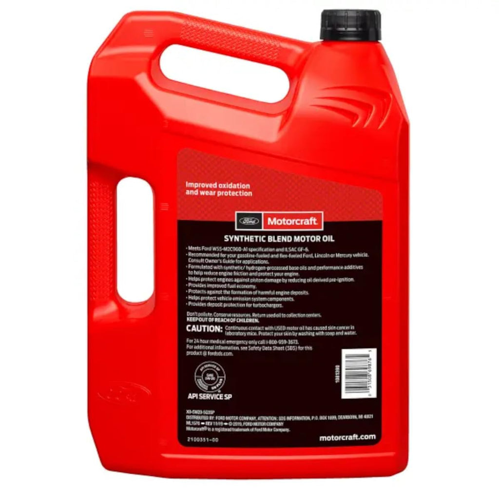 5W-20 Synthetic Blend Motor Oil 5 Quart I950