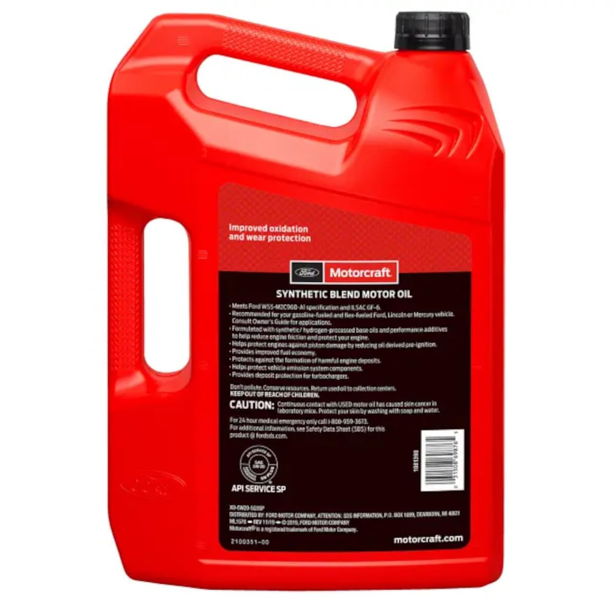 5W-20 Synthetic Blend Motor Oil 5 Quart I950