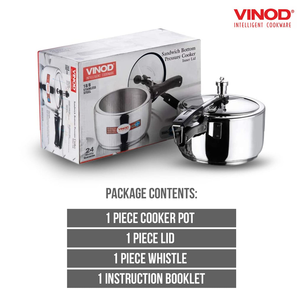 2 Liter Stainless Steel Pressure Cooker L3512