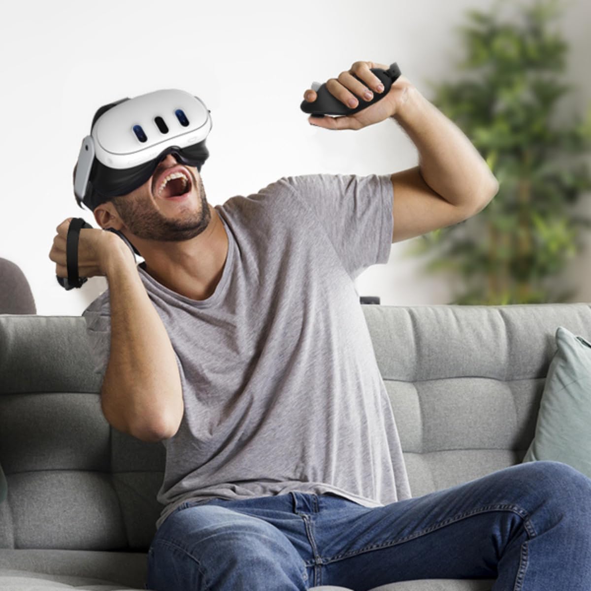 Controller Grips with Battery Opening Covers Black H27449