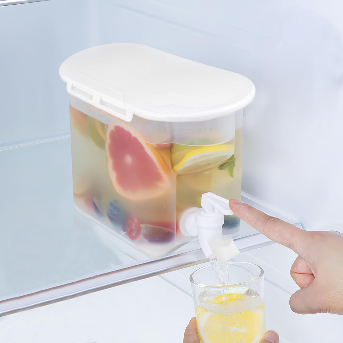 Water Jug with Faucet Large-capacity PP Pitcher O89870
