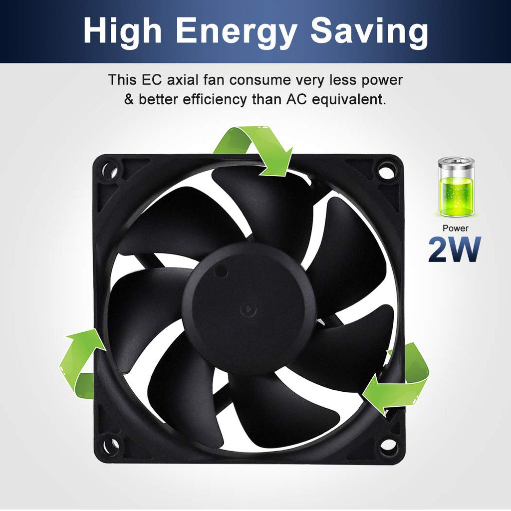 80mm 120mm AC Cooling Fan 2 Pack U598450