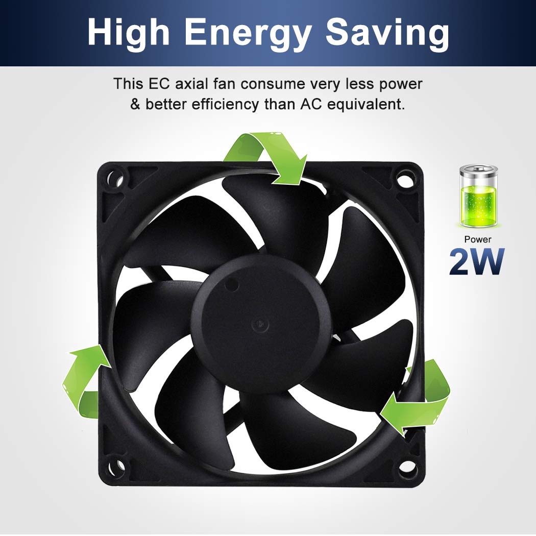 80mm 120mm AC Cooling Fan 2 Pack U598450