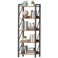 5-Tier Industrial Bookshelf with Metal Frame T53962