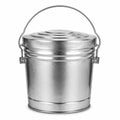 6 Gallon Metal Trash Can with Lid V264