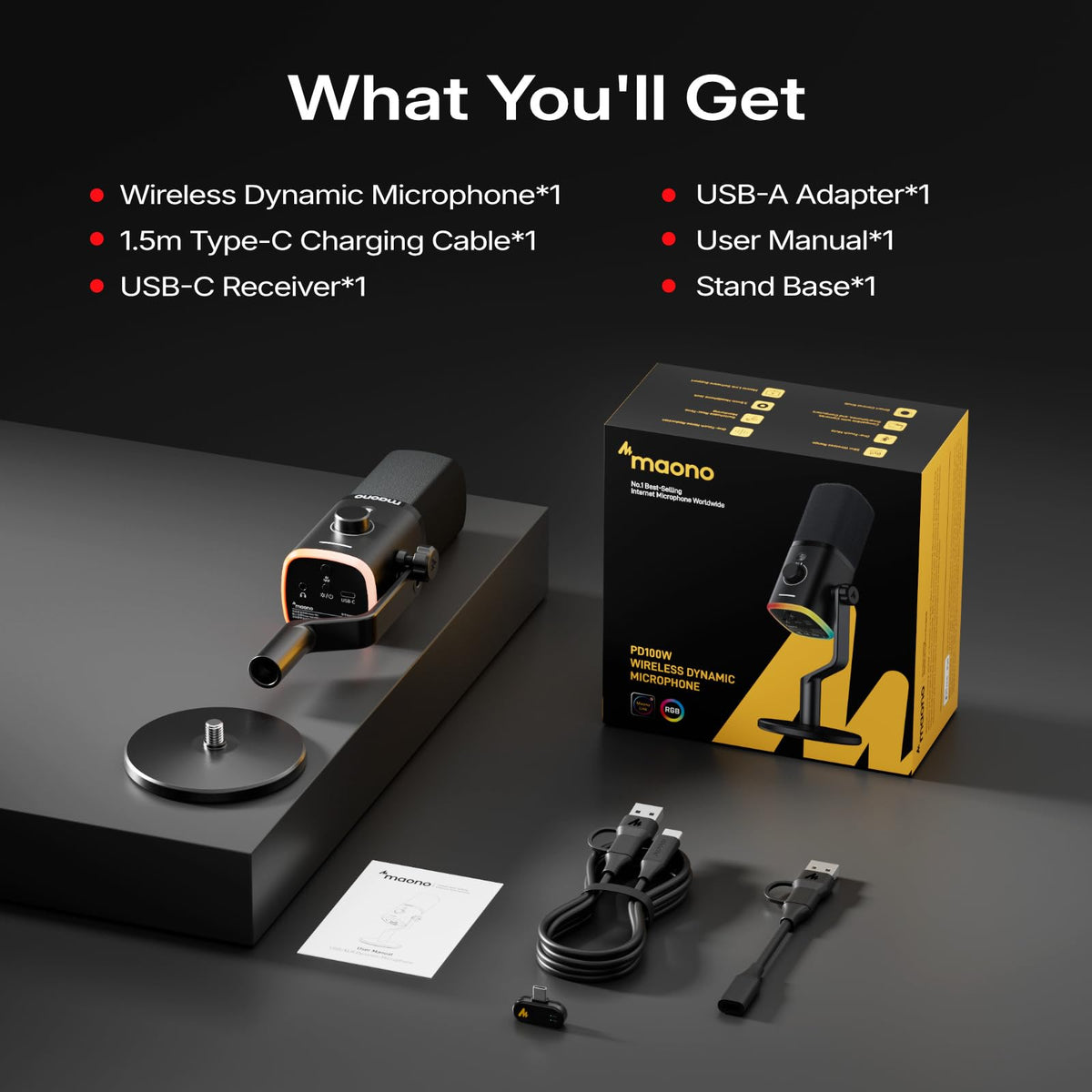 Wireless Dynamic Gaming Microphone Y169552