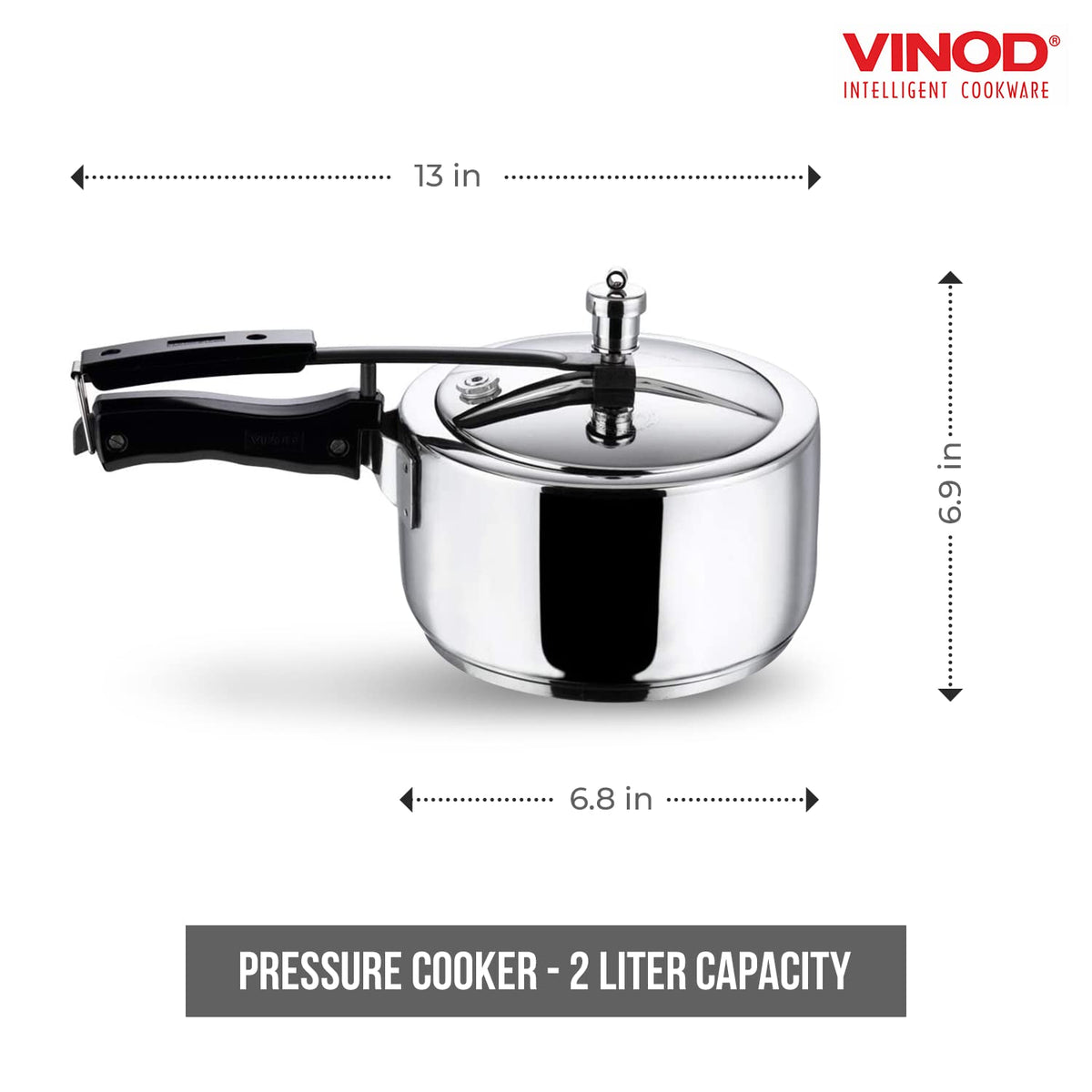 2 Liter Stainless Steel Pressure Cooker L3512