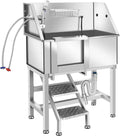 34" Stainless Steel Dog Grooming Tub with Stairs O293
