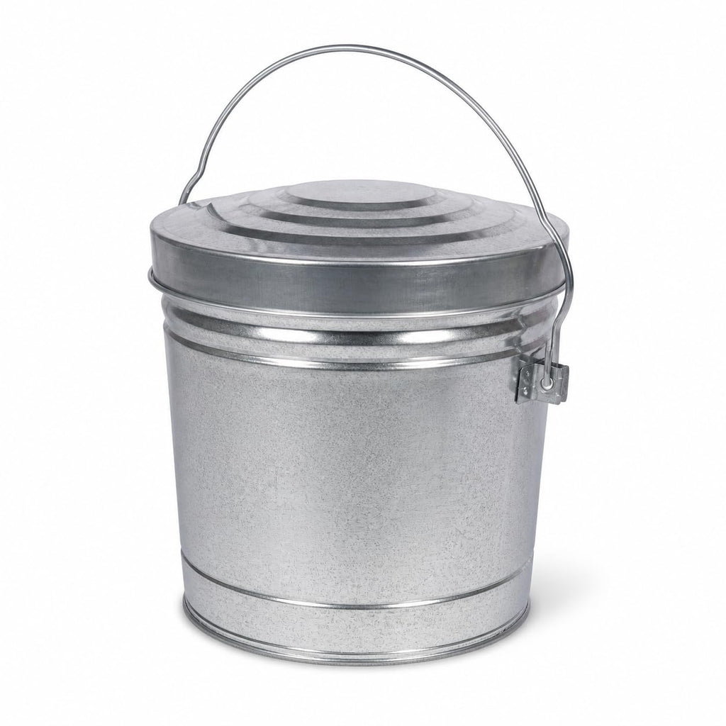 6 Gal Galvanized Steel Can with Locking Lid H519
