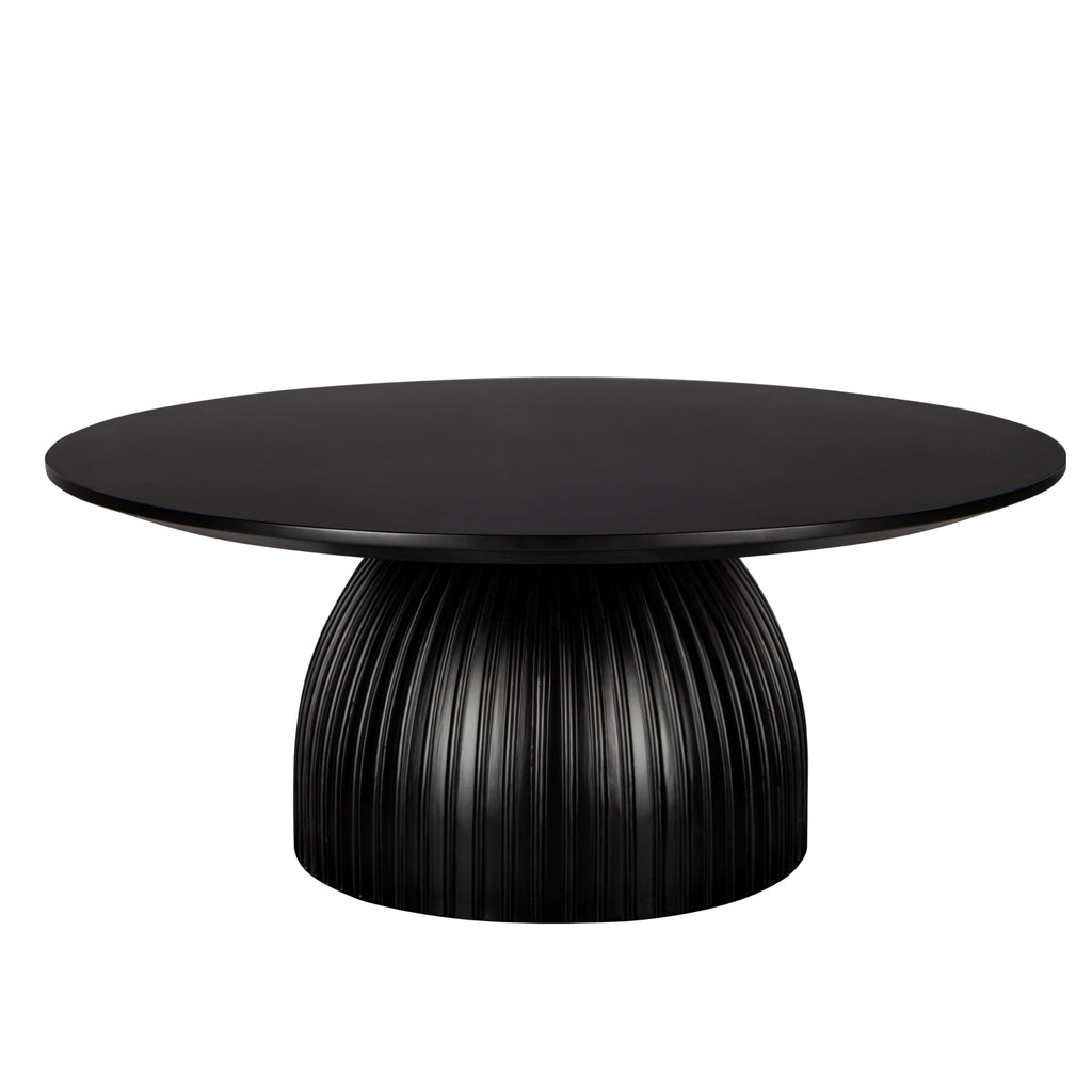 Black Round Drum Coffee Table X329434