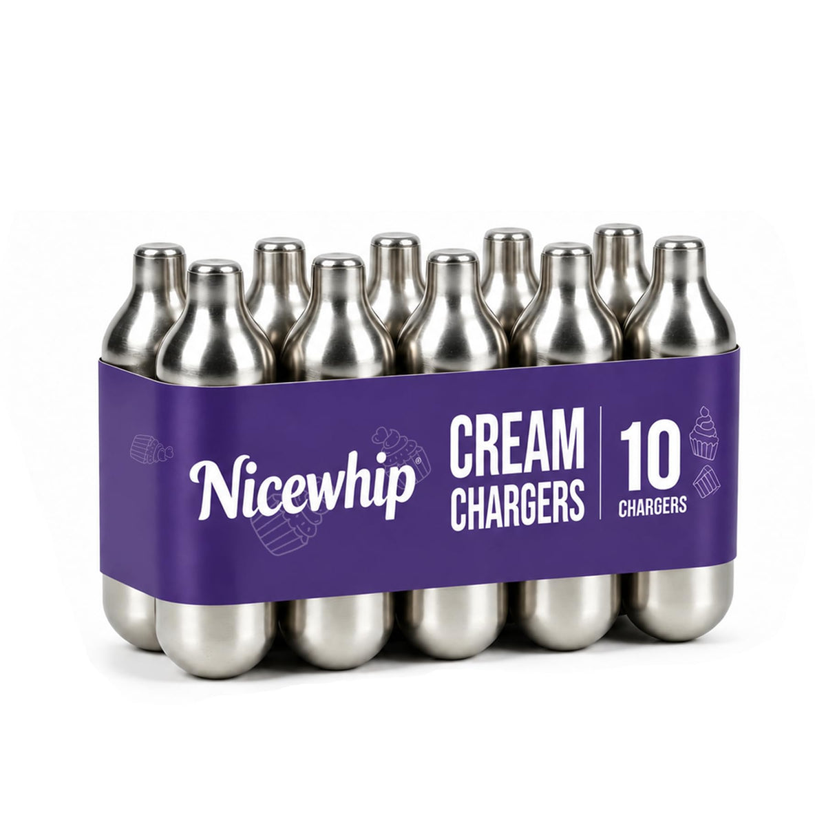Steel Cream Chargers 10-Pack C88851