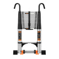 19.5FT Aluminum Telescoping Ladder 330lbs C386390
