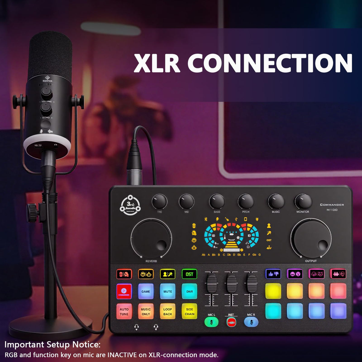 XLR/USB Dynamic Mic with Audio Interface M2960