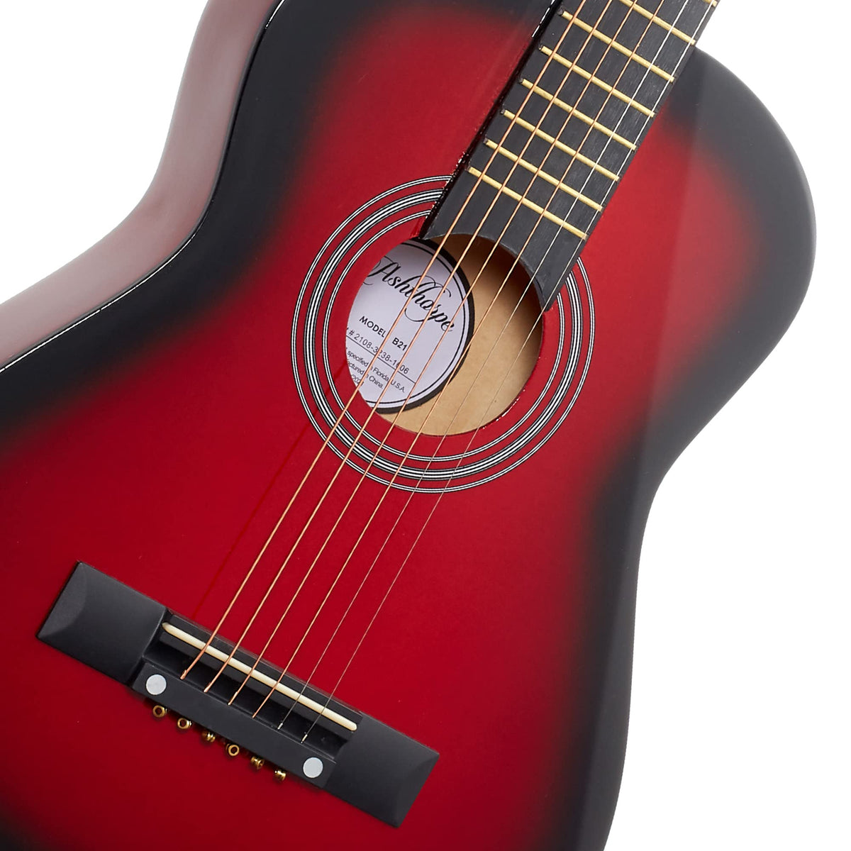 30-inch Kids Acoustic Guitar Beginner Kit with Gig Bag I865