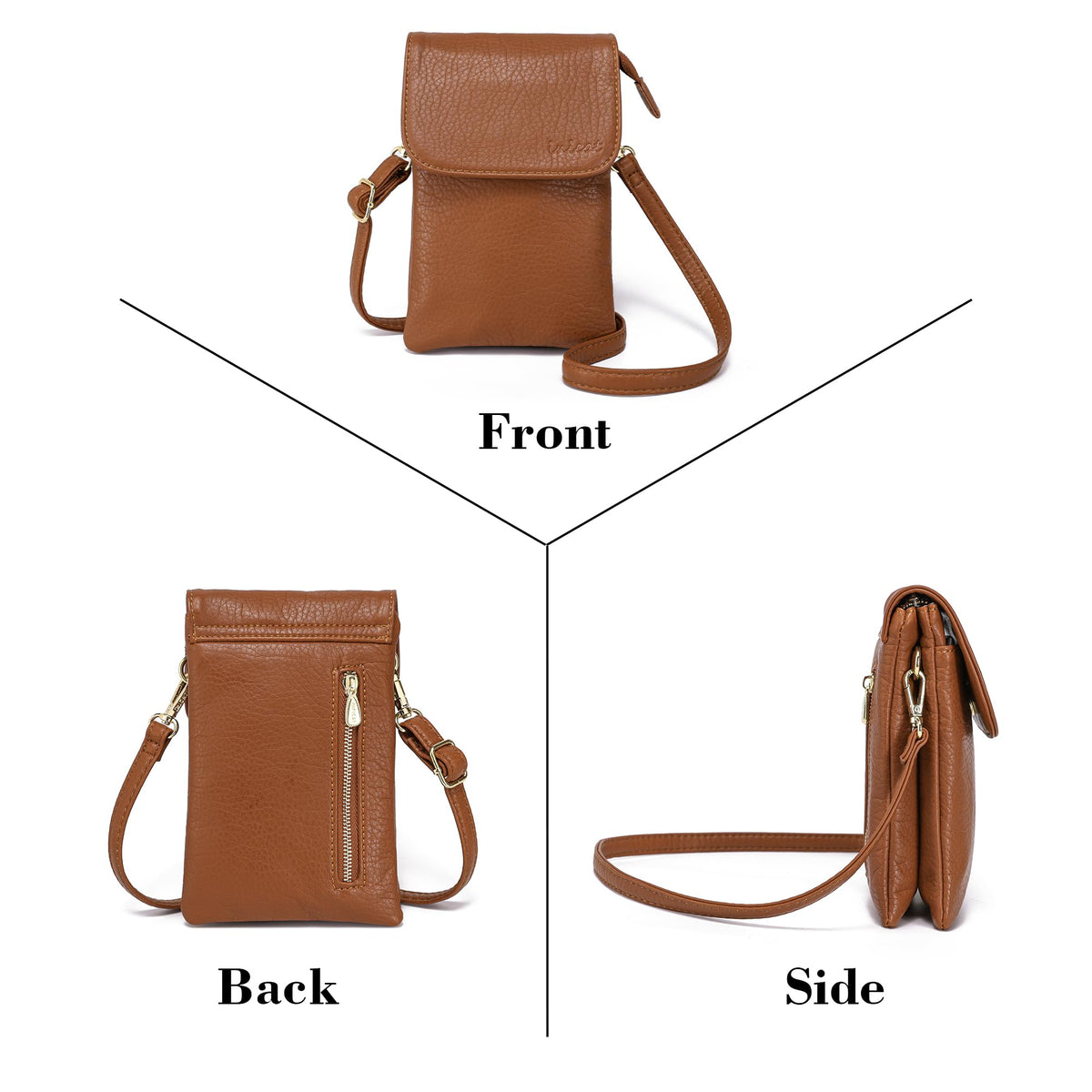 Small Vegan Leather Crossbody Bag D51059