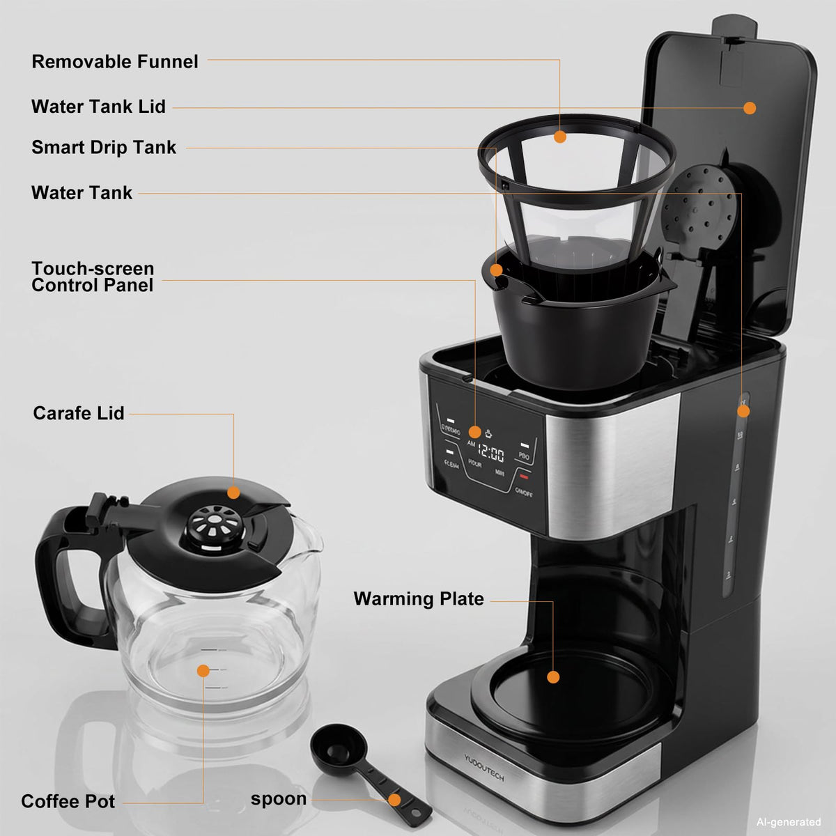12-Cup Programmable Drip Coffee Maker G654751
