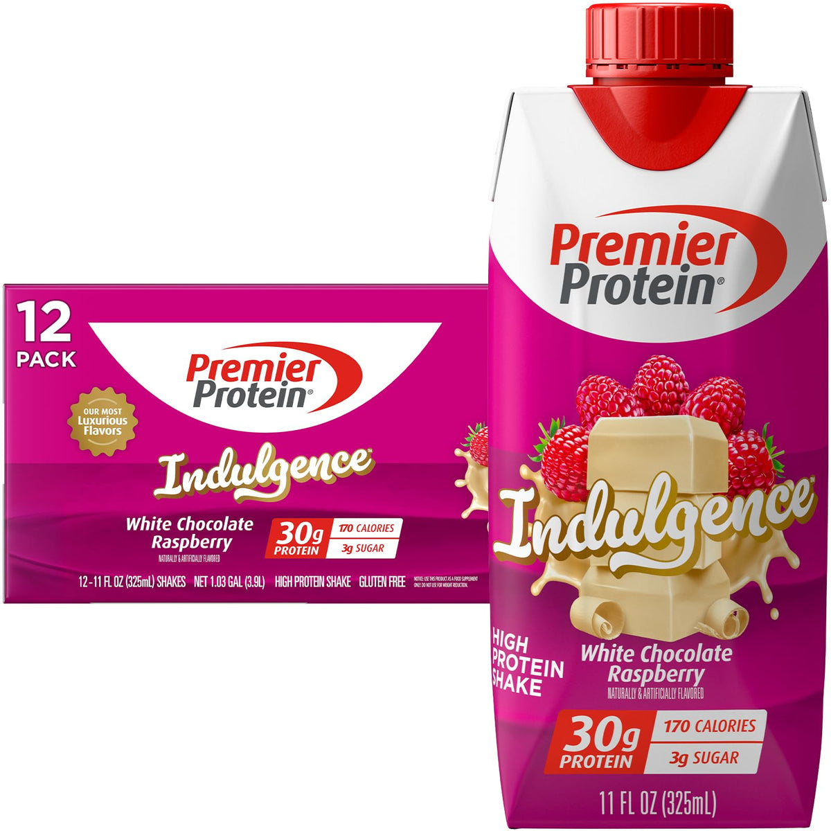 White Chocolate Raspberry Protein Shake 12 Pack O672