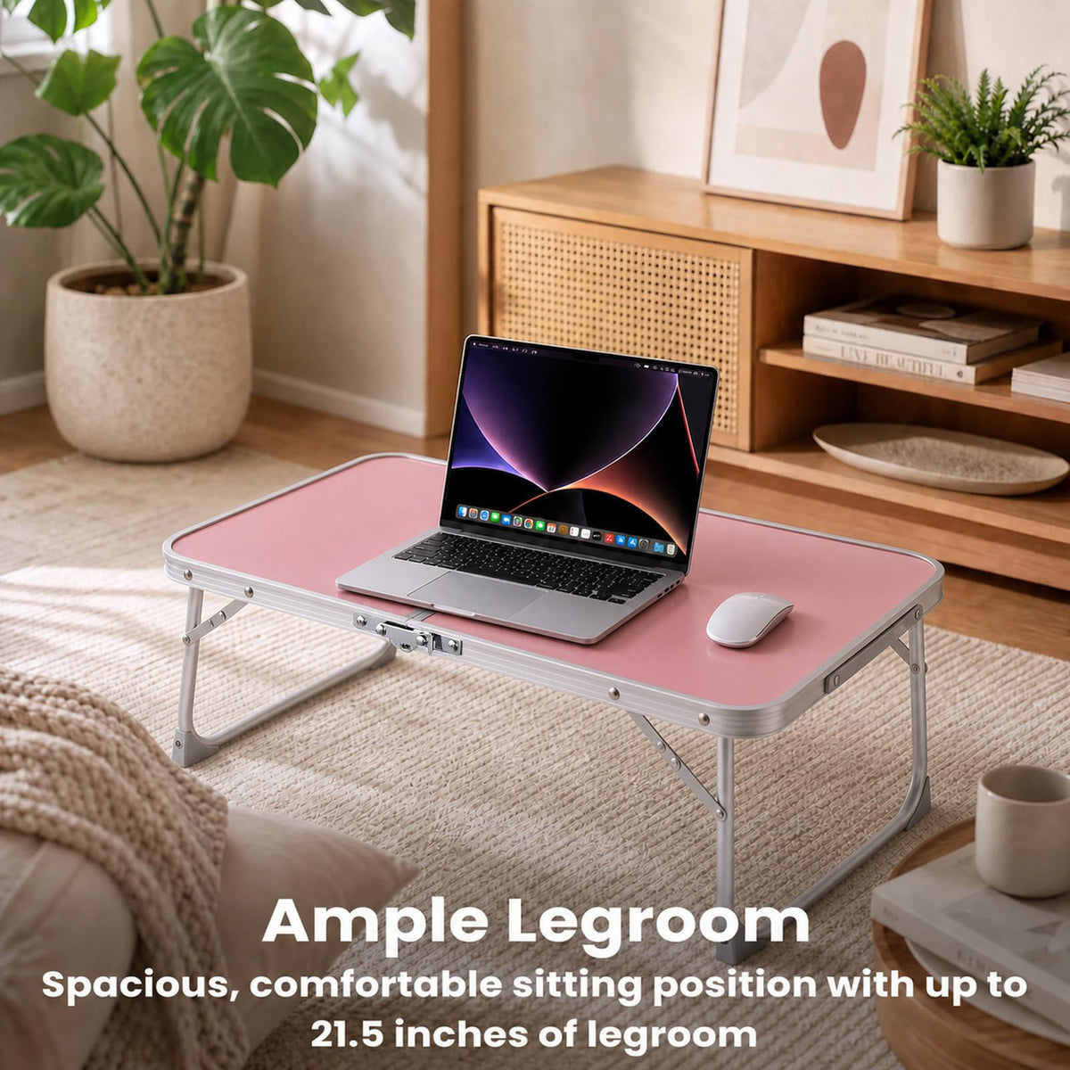 Foldable Laptop Desk with Hidden Storage F5500
