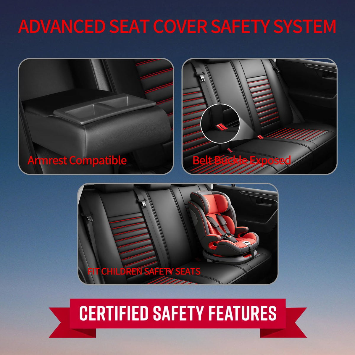 Car Seat Covers Full Set 5 Seat M443