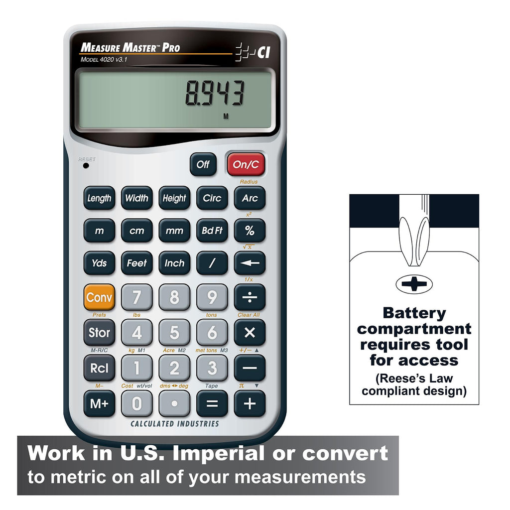 Construction Math Calculator M1166