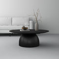 Black Round Drum Coffee Table X329434