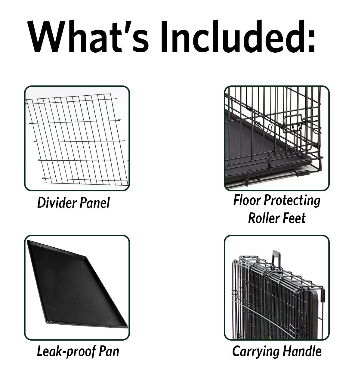 36-Inch Double Door Dog Crate W525836