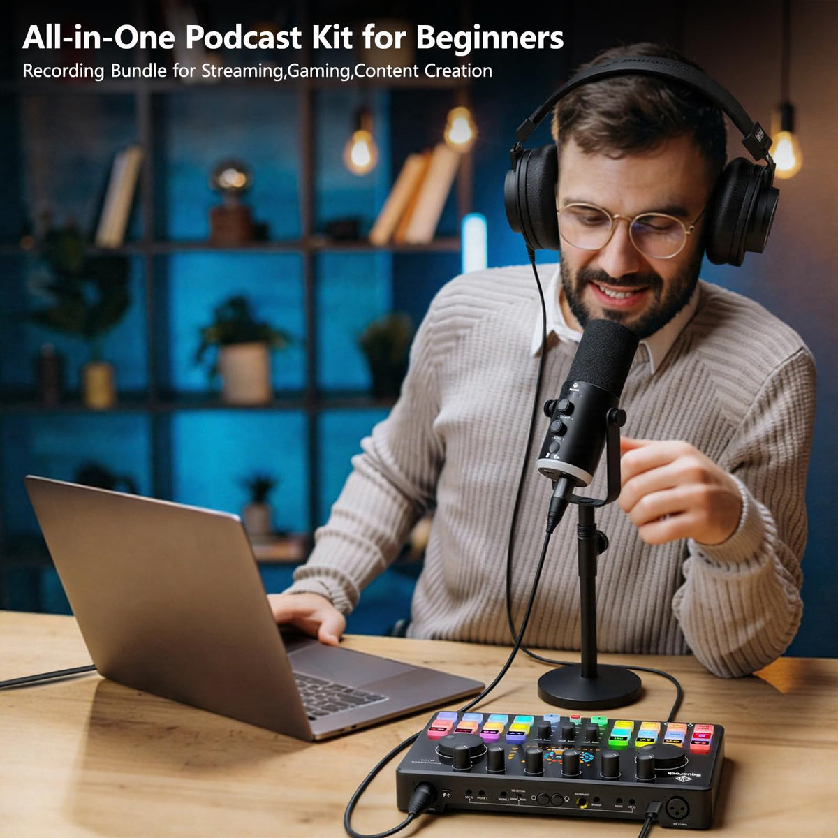 XLR/USB Dynamic Mic with Audio Interface M2960