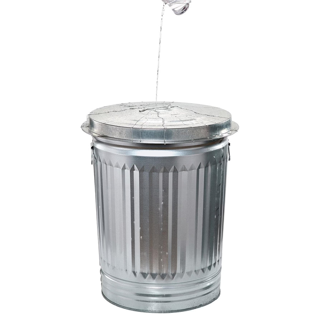 31 Gallon Galvanized Steel Storage Can with Lid U38599