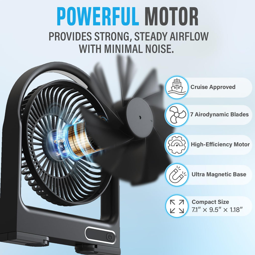 Magnetic Fan with Remote Control U75013