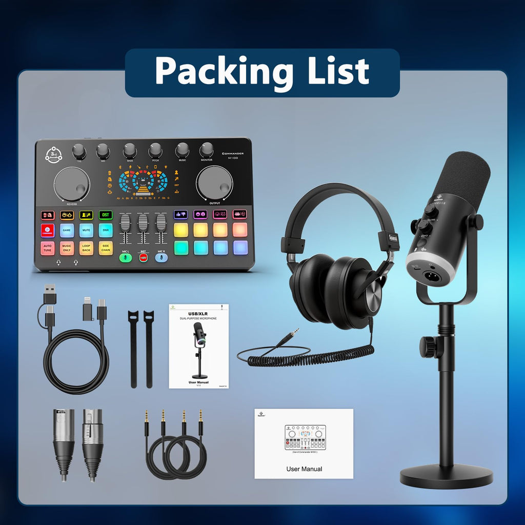 XLR/USB Dynamic Mic with Audio Interface M2960