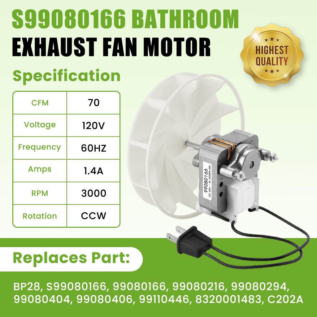 Bath Fan Motor A945