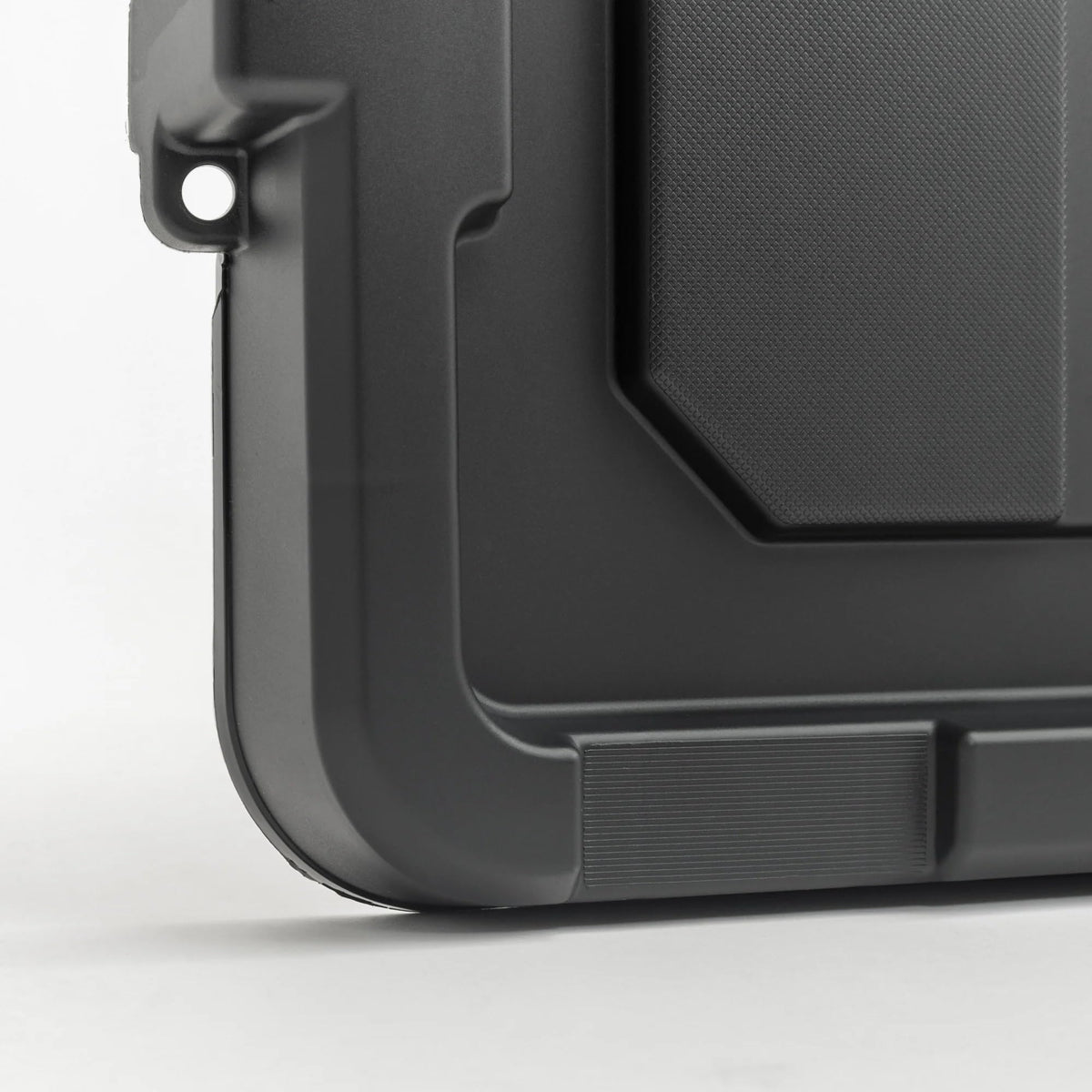 Heavy Duty Plastic Storage Bins with Lockable Lids, Black O6685