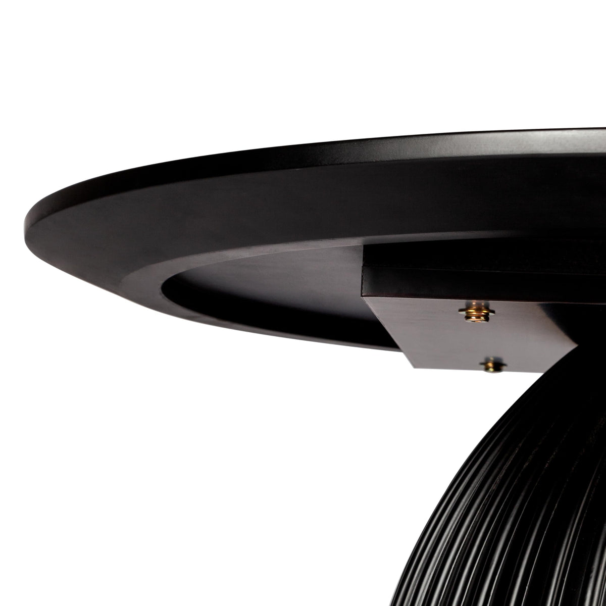 Black Round Drum Coffee Table X329434