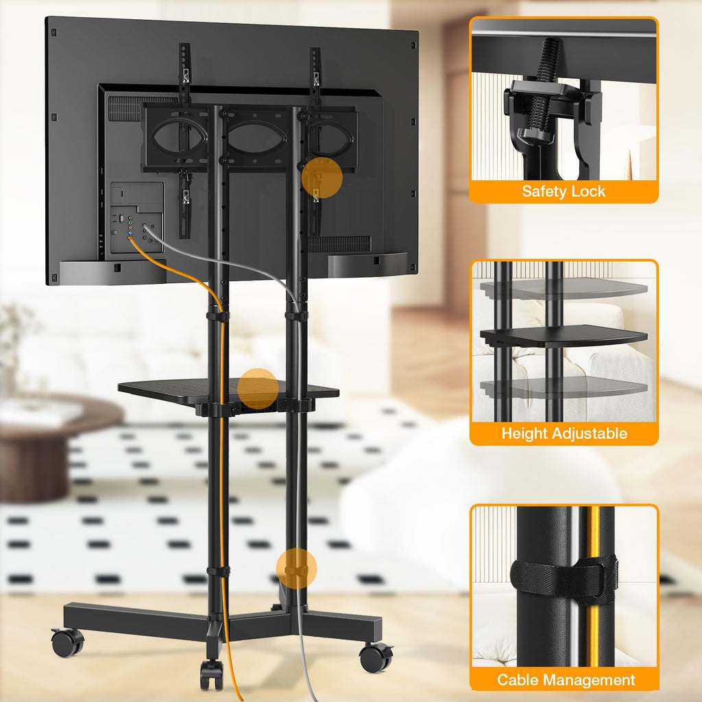 Mobile TV Stand with Wheels for 32-75 Inch TVs G8165