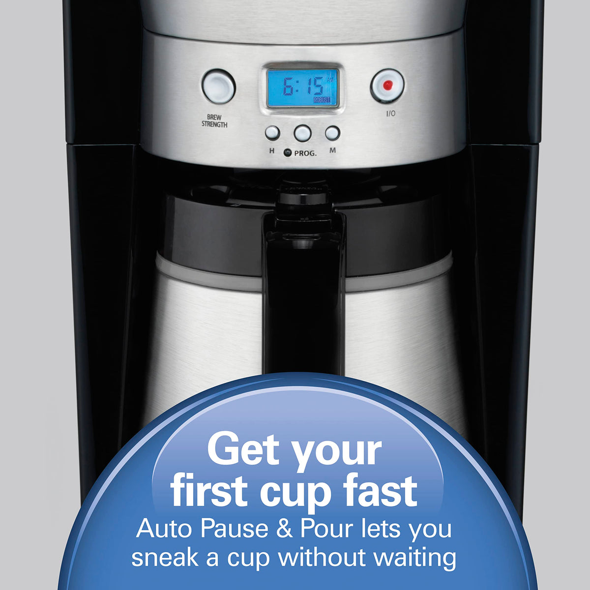Programmable Drip Coffee Maker with 10 Cup Thermal Carafe V7969
