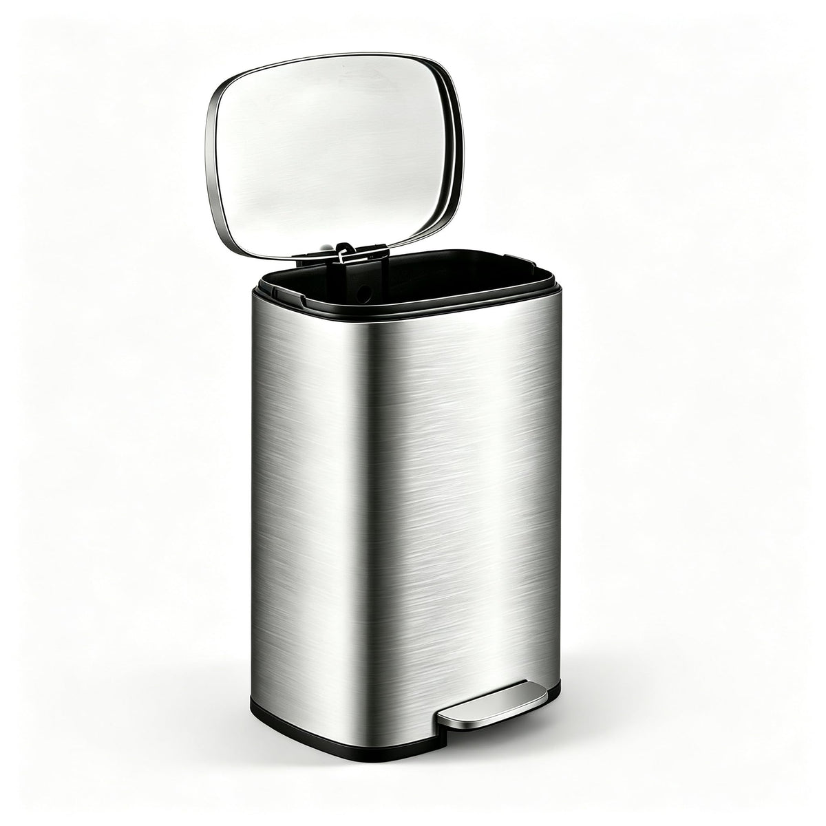 13 Gallon Stainless Steel Step Trash Can N67663