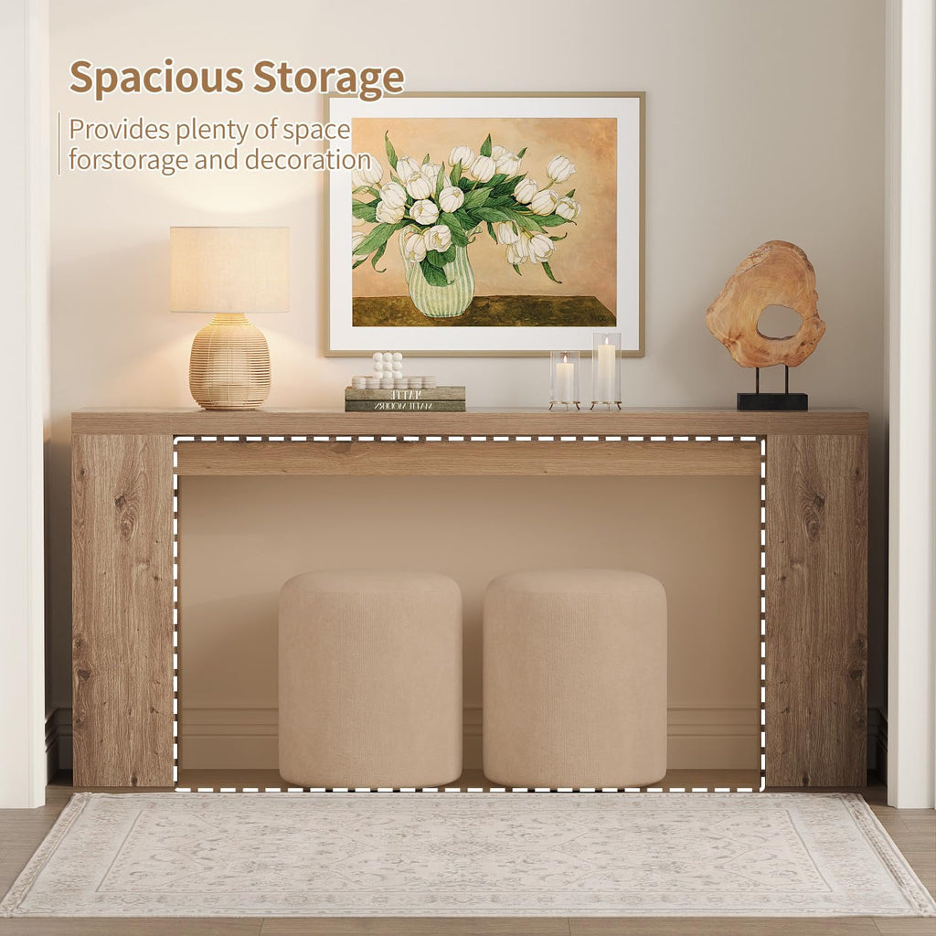 70.9" Extra Long Brown Console Table N53809
