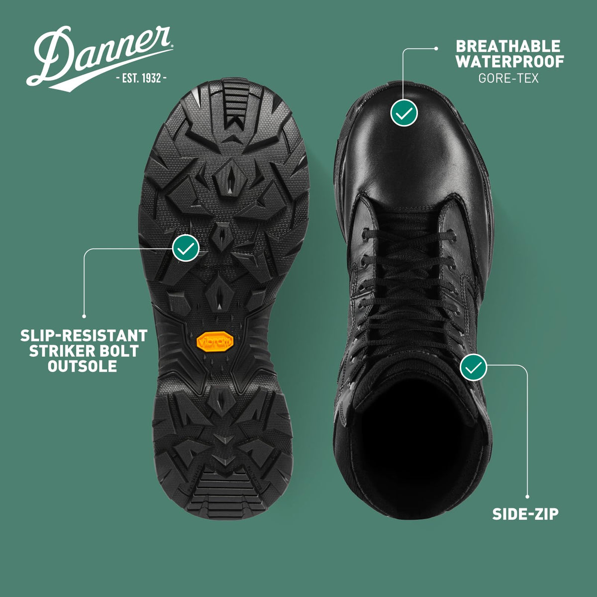 Waterproof Side-Zip Boots M75865