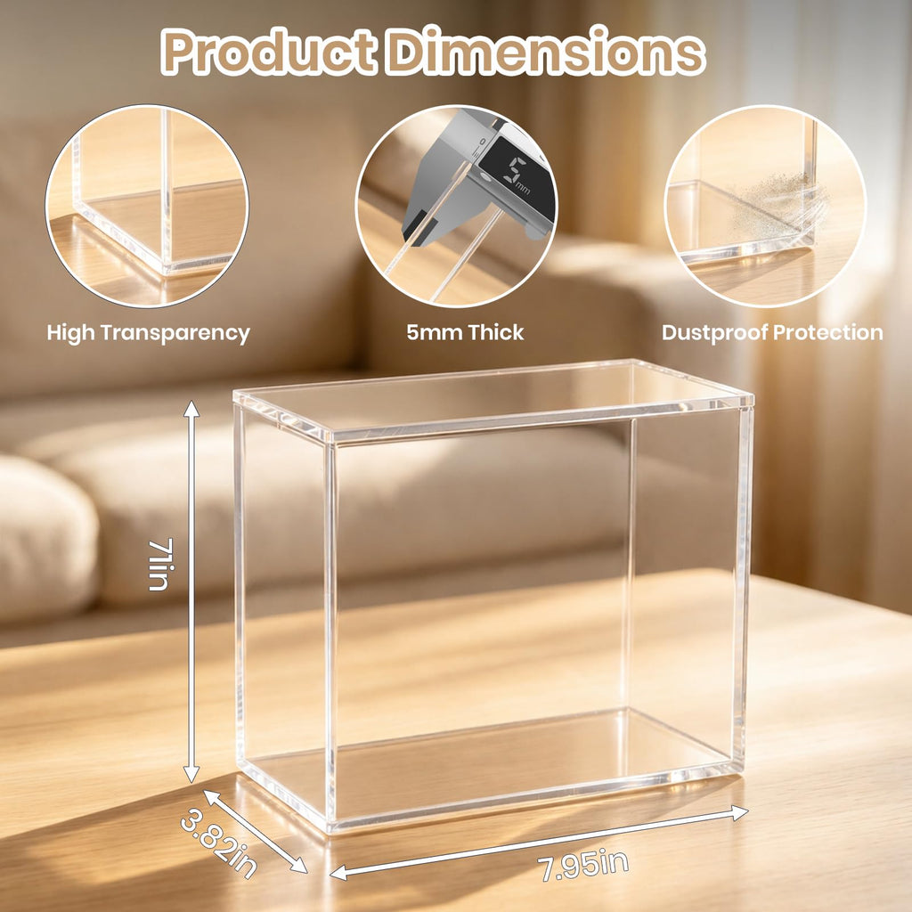 Acrylic 5mm Thick Clear Magnetic Display Case M20242