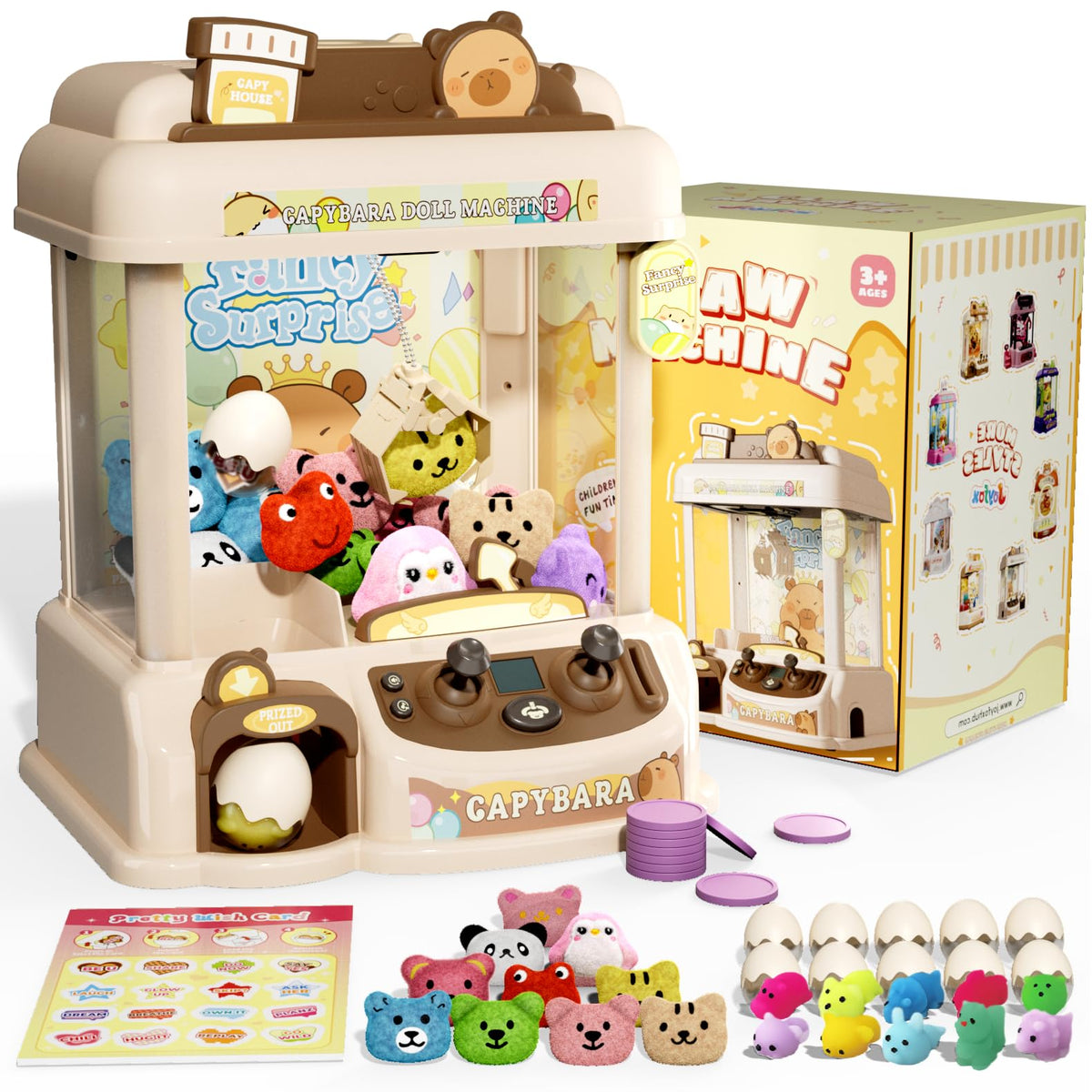 Claw Machine with 30 Starter Prizes F410