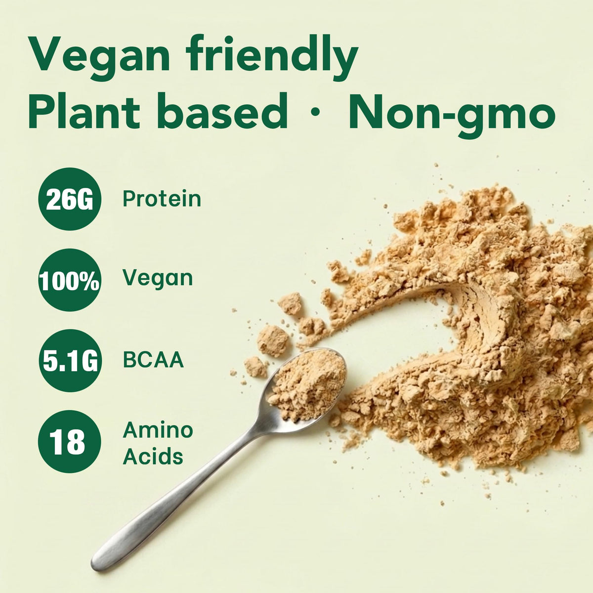 Organic Pea Protein Powder 2.62lbs I13550
