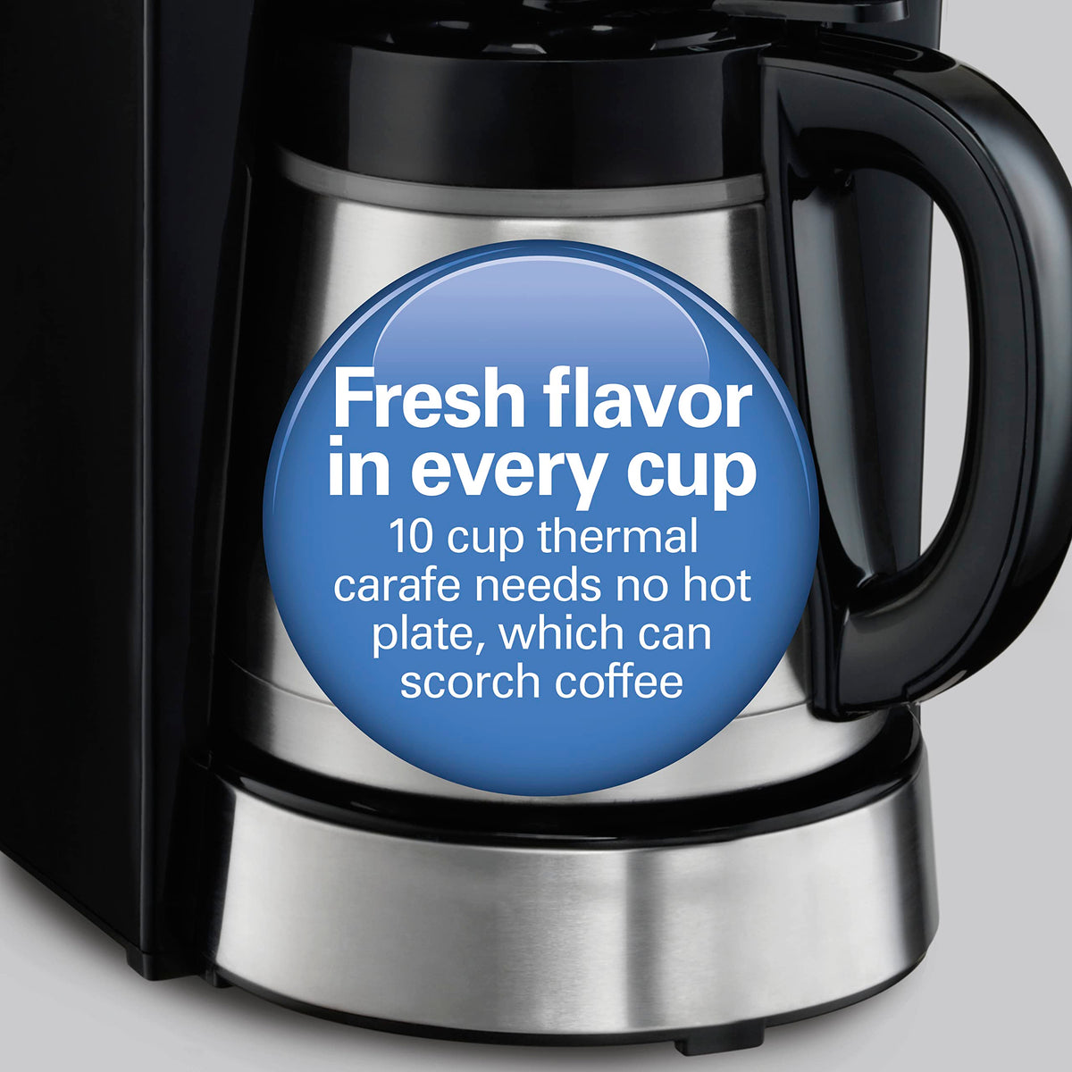 Programmable Drip Coffee Maker with 10 Cup Thermal Carafe V7969