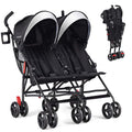Lightweight Double Umbrella Stroller with Cup Holder and Adjustable Canopy I417